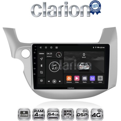 CLARION GL72549 Οθόνη OEM Multimedia Αυτοκινήτου για HONDA JAZZ 20082013 (CarPlay/AndroidAuto/BT/GPS/WIFI/GPRS)