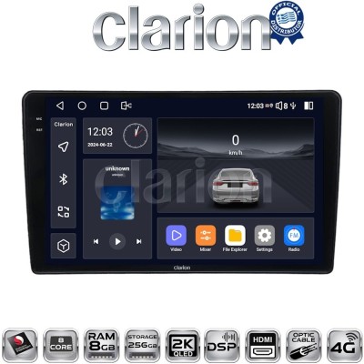 CLARION GL75715 Οθόνη OEM Multimedia Αυτοκινήτου για Nissan Navara D40 2006 2016 clima (CarPlay/AndroidAuto/BT/GPS/WIFI/GPRS)