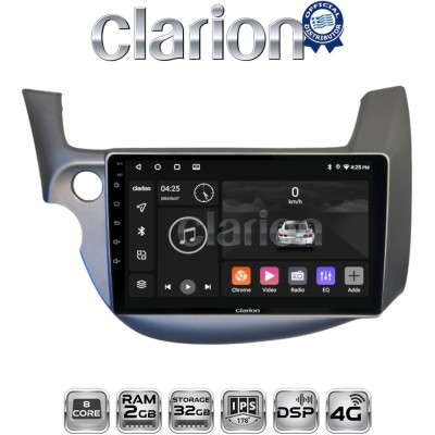CLARION GL71549G Οθόνη OEM Multimedia Αυτοκινήτου για Honda Jazz 2008 2012 (CarPlay/AndroidAuto/BT/GPS/WIFI/GPRS)