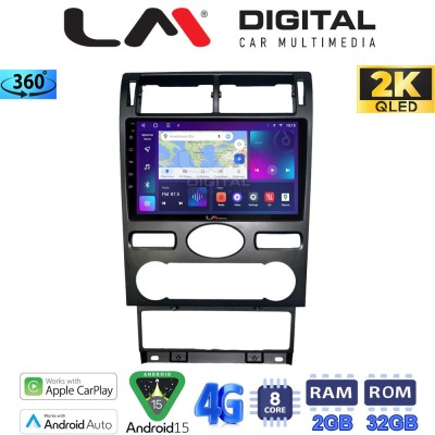 LM Digital - LM ZB8104 GPS Οθόνη OEM Multimedia Αυτοκινήτου για Ford Mondeo 2003 2006 (CarPlay/AndroidAuto/BT/GPS/WIFI/GPRS)