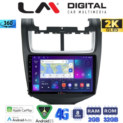 LM Digital - LM ZB8108 GPS Οθόνη OEM Multimedia Αυτοκινήτου για Chevrolet Aveo 20142017 (CarPlay/AndroidAuto/BT/GPS/WIFI/GPRS)