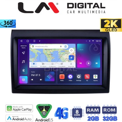 LM Digital - LM ZB8193 GPS Οθόνη OEM Multimedia Αυτοκινήτου για DUCATO, BOXER, JUMBER (CarPlay/AndroidAuto/BT/GPS/WIFI/GPRS)
