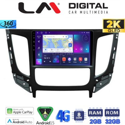 LM Digital - LM ZB8230 GPS Οθόνη OEM Multimedia Αυτοκινήτου για Mitsubishi L200 2014 Μόνο για αυτοκίνητα με Κλιματισμό (CarPlay/