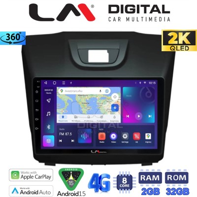 LM Digital - LM ZB8435 GPS Οθόνη OEM Multimedia Αυτοκινήτου για ISUZU DMAX 2012 (CarPlay/AndroidAuto/BT/GPS/WIFI/GPRS)