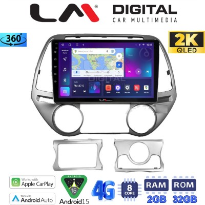 LM Digital - LM ZB8839 GPS Οθόνη OEM Multimedia Αυτοκινήτου για HYUNDAI i20 20082013 (CarPlay/AndroidAuto/BT/GPS/WIFI/GPRS)