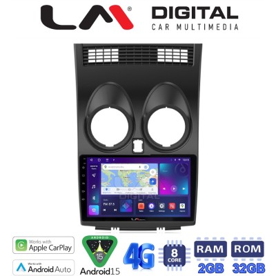 LM Digital - LM ZR8001 GPS Οθόνη OEM Multimedia Αυτοκινήτου για NISSAN QASHQAI 2007 2013 (CarPlay/AndroidAuto/BT/GPS/WIFI/GPRS)