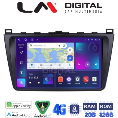 LM Digital - LM ZR8012 GPS Οθόνη OEM Multimedia Αυτοκινήτου για Mazda 6 2008 2012 (CarPlay/AndroidAuto/BT/GPS/WIFI/GPRS)