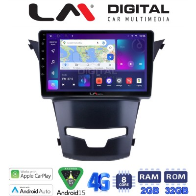 LM Digital - LM ZR8016 GPS Οθόνη OEM Multimedia Αυτοκινήτου για Ssangyong Korando 2014 (CarPlay/AndroidAuto/BT/GPS/WIFI/GPRS)