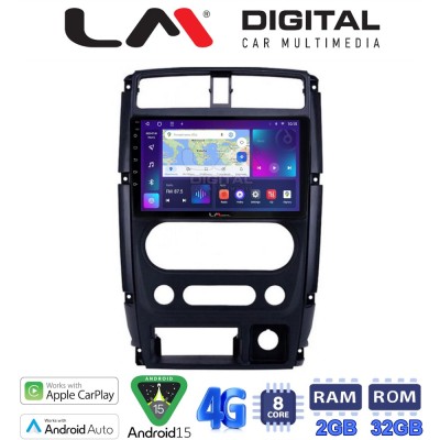 LM Digital - LM ZR8186 GPS Οθόνη OEM Multimedia Αυτοκινήτου για SUZUKI JIMNY 2007 2018 (CarPlay/AndroidAuto/BT/GPS/WIFI/GPRS)