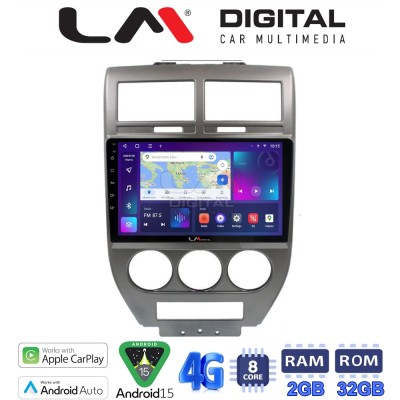 LM Digital - LM ZR8251 GPS Οθόνη OEM Multimedia Αυτοκινήτου για JEEP COMPASS 20072011 (CarPlay/AndroidAuto/BT/GPS/WIFI/GPRS)