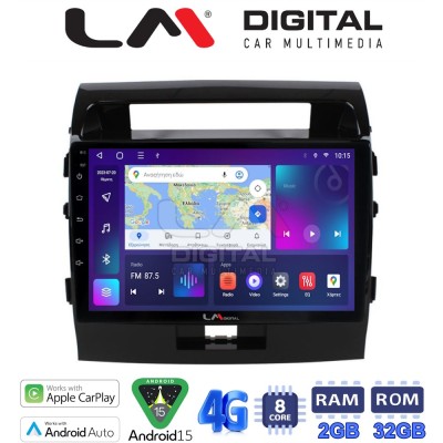 LM Digital - LM ZR8383 GPS Οθόνη OEM Multimedia Αυτοκινήτου για TOYOTA LANDCRUISER 20082015&nbsp; (CarPlay/AndroidAuto/BT/GPS/WIFI/GP