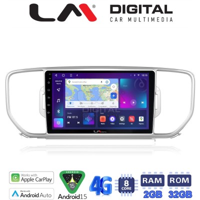 LM Digital - LM ZR8527 GPS Οθόνη OEM Multimedia Αυτοκινήτου για KIA SPORTAGE 20162019 (CarPlay/AndroidAuto/BT/GPS/WIFI/GPRS)