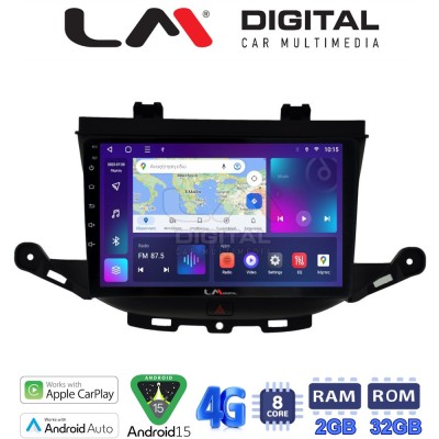 LM Digital - LM ZR8674 GPS Οθόνη OEM Multimedia Αυτοκινήτου για Opel Astra K 2016 (CarPlay/AndroidAuto/BT/GPS/WIFI/GPRS)