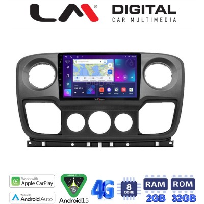 LM Digital - LM ZR8503 GPS Οθόνη OEM Multimedia Αυτοκινήτου για NISSAN NV400 2011 2020 OPEL Movano 2011 2020 RENAULT Master III