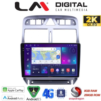 LM Digital - LM ZQ8017 GPS Οθόνη OEM Multimedia Αυτοκινήτου για PEUGEOT 307 2001 2008 (CarPlay/AndroidAuto/BT/GPS/WIFI/GPRS)