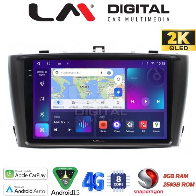 LM Digital - LM ZQ8027 GPS Οθόνη OEM Multimedia Αυτοκινήτου για TOYOTA AVENSIS T27 2009 2016 (CarPlay/AndroidAuto/BT/GPS/WIFI/G