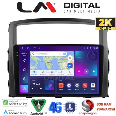 LM Digital - LM ZQ8038 GPS Οθόνη OEM Multimedia Αυτοκινήτου για MITSUBISHI PAJERO 20062014 (CarPlay/AndroidAuto/BT/GPS/WIFI/GPRS