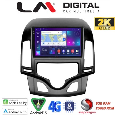 LM Digital - LM ZQ8043CL GPS Οθόνη OEM Multimedia Αυτοκινήτου για HYUNDAI i30 2007-2012 (CarPlay/AndroidAuto/BT/GPS/WIFI/GPRS)