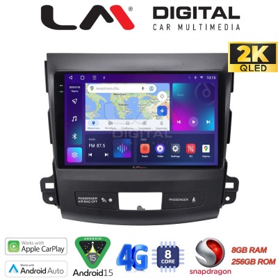 LM Digital - LM ZQ8056 GPS Οθόνη OEM Multimedia Αυτοκινήτου για OUTLANDER, C CROSSER,4007 20062012 (CarPlay/AndroidAuto/BT/GPS/W