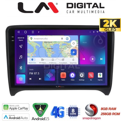 LM Digital - LM ZQ8078 GPS Οθόνη OEM Multimedia Αυτοκινήτου για AUDI TT 2007 2014 (CarPlay/AndroidAuto/BT/GPS/WIFI/GPRS)