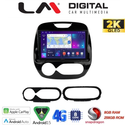 LM Digital - LM ZQ8155 GPS Οθόνη OEM Multimedia Αυτοκινήτου για RENAULT CAPTURE 2013 (CarPlay/AndroidAuto/BT/GPS/WIFI/GPRS)