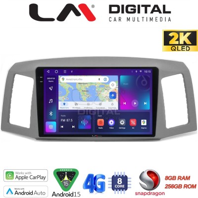 LM Digital - LM ZQ8307 GPS Οθόνη OEM Multimedia Αυτοκινήτου για Jeep Grand Cherokee 2004 2011 (CarPlay/AndroidAuto/BT/GPS/WIFI/