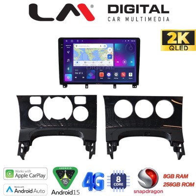 LM Digital - LM ZQ8323 GPS Οθόνη OEM Multimedia Αυτοκινήτου για PEUGEOT 3008 20092016 & 206 20022006 (CarPlay/AndroidAuto/BT/GPS