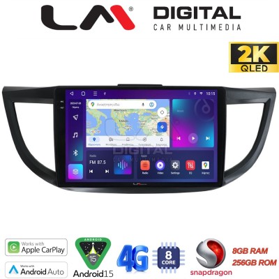 LM Digital - LM ZQ8378 GPS Οθόνη OEM Multimedia Αυτοκινήτου για HONDA CRV 20132017 (CarPlay/AndroidAuto/BT/GPS/WIFI/GPRS)