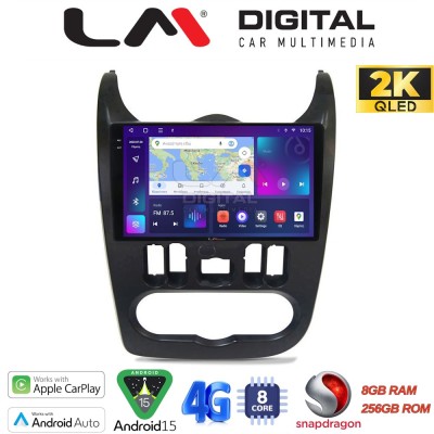 LM Digital - LM ZQ8432B GPS Οθόνη OEM Multimedia Αυτοκινήτου για Dacia Duster 2006 2012 (CarPlay/AndroidAuto/BT/GPS/WIFI/GPRS)