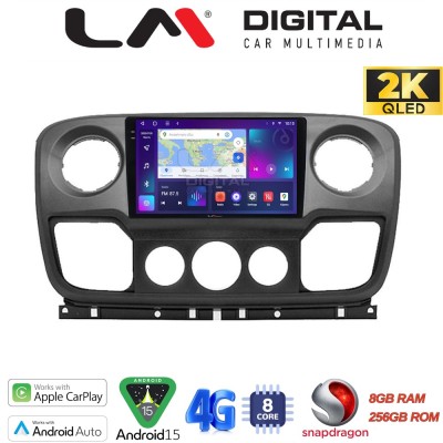 LM Digital - LM ZQ8503 GPS Οθόνη OEM Multimedia Αυτοκινήτου για NISSAN NV400 2011 2020 OPEL Movano 2011 2020 RENAULT Master III