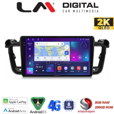 LM Digital - LM ZQ8509 GPS Οθόνη OEM Multimedia Αυτοκινήτου για PEUGEOT 508 20102017 (CarPlay/AndroidAuto/BT/GPS/WIFI/GPRS)