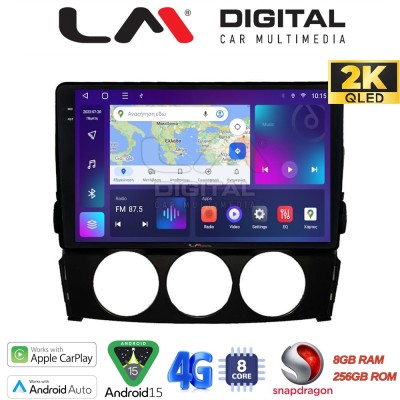 LM Digital - LM ZQ8530 GPS Οθόνη OEM Multimedia Αυτοκινήτου για Mazda MX5 2005 2015 (CarPlay/AndroidAuto/BT/GPS/WIFI/GPRS)