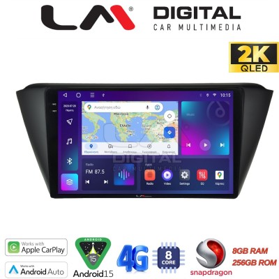 LM Digital - LM ZQ8541 GPS Οθόνη OEM Multimedia Αυτοκινήτου για SKODA FABIA 2015 (CarPlay/AndroidAuto/BT/GPS/WIFI/GPRS)