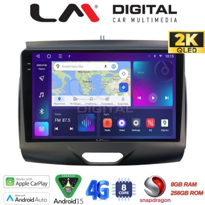 LM Digital - LM ZQ8576A GPS Οθόνη OEM Multimedia Αυτοκινήτου για Ford Ranger 2015 2020 (CarPlay/AndroidAuto/BT/GPS/WIFI/GPRS)