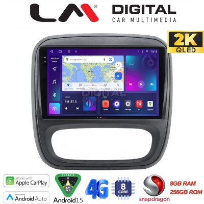 LM Digital - LM ZQ8706 GPS Οθόνη OEM Multimedia Αυτοκινήτου για Opel Vivaro 2014 2020Renault Traffic 2014 2020Nissan NV300 201