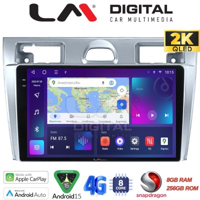 LM Digital - LM ZQ8140 GPS Οθόνη OEM Multimedia Αυτοκινήτου για Ford Fiesta 2006 - 2008 (CarPlay/AndroidAuto/BT/GPS/WIFI/GPRS)