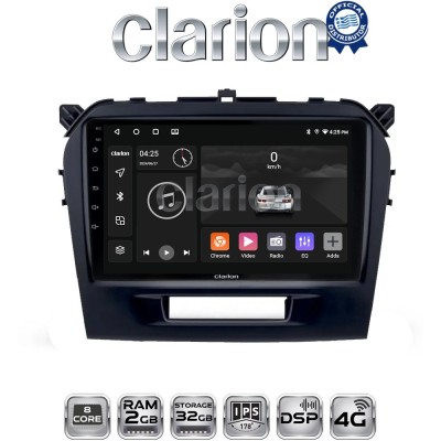 CLARION GL71571 Οθόνη OEM Multimedia Αυτοκινήτου για SUZUKI VITARA & BREZZA 2016 (CarPlay/AndroidAuto/BT/GPS/WIFI/GPRS)