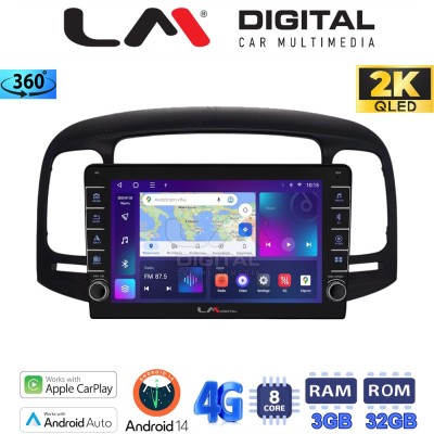 LM Digital - LM ZD8269 GPS Οθόνη OEM Multimedia Αυτοκινήτου για Hyundai Accent 2006 2012 (CarPlay/AndroidAuto/BT/GPS/WIFI/GPRS)