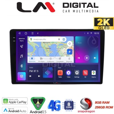 LM Digital - LM ZQ8402UP GPS Οθόνη OEM Multimedia Αυτοκινήτου για Toyota Yaris 1999 2005 (CarPlay/AndroidAuto/BT/GPS/WIFI/GPRS)