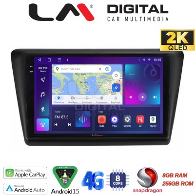 LM Digital - LM ZQ8487 GPS Οθόνη OEM Multimedia Αυτοκινήτου για Skoda Rapid 2013-2017 (CarPlay/AndroidAuto/BT/GPS/WIFI/GPRS)