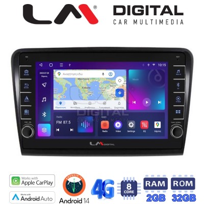 LM Digital - LM ZG8982 GPS Οθόνη OEM Multimedia Αυτοκινήτου για SK SUPERB 20082015 (CarPlay/AndroidAuto/BT/GPS/WIFI/GPRS)