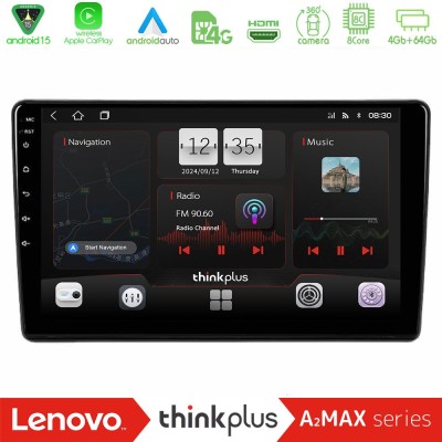 Lenovo Thinkplus A2MAX Series 8Core Android15 4+64GB Peugeot Partner / Citroën Berlingo 2008-2018 Navigation Multimedia Tablet 9