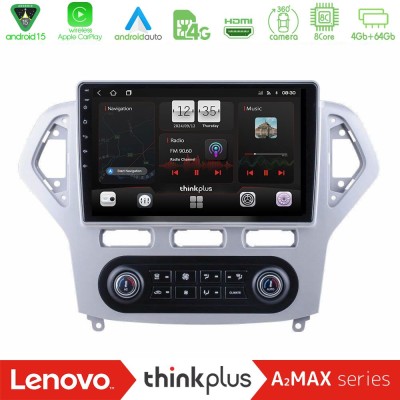 Lenovo Thinkplus A2MAX Series 8Core Android15 4+64GB Ford Mondeo 2007-2011 (Auto A/C) Navigation Multimedia Tablet 9"