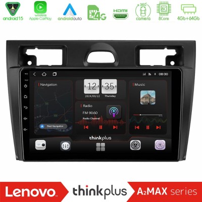 Lenovo Thinkplus A2MAX Series 8Core Android15 4+64GB Ford Fiesta/Fusion Navigation Multimedia Tablet 9"