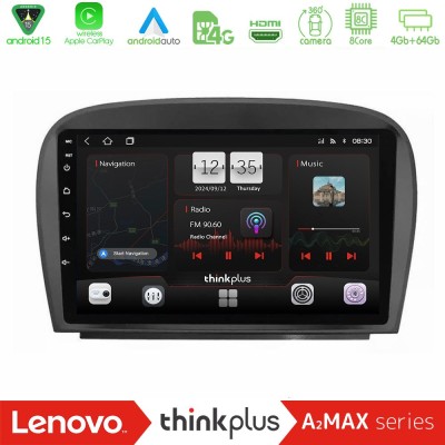 Lenovo Thinkplus A2MAX Series 8Core Android15 4+64GB Mercedes SL Class 2005-2011 Navigation Multimedia Tablet 9"