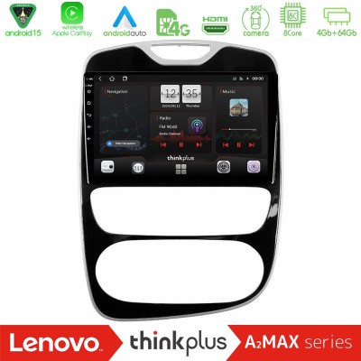 Lenovo Thinkplus A2MAX Series 8Core Android15 4+64GB Renault Clio 2016-2019 Navigation Multimedia Tablet 10"