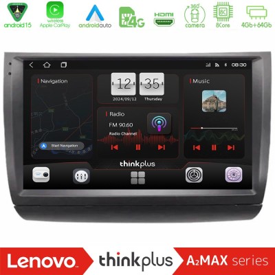 Lenovo Thinkplus A2MAX Series 8Core Android15 4+64GB Toyota Prius 2004-2009 Navigation Multimedia Tablet 9"