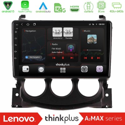 Lenovo Thinkplus A2MAX Series 8Core Android15 4+64GB Nissan 370Z 2009-2013 Navigation Multimedia Tablet 9"