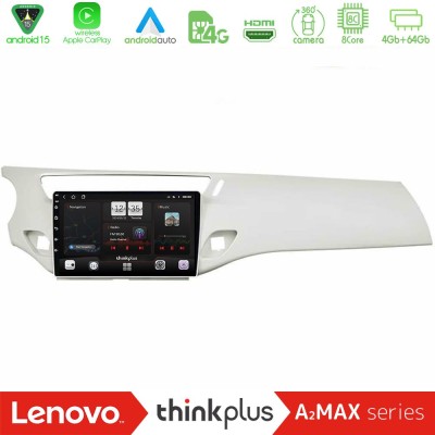 Lenovo Thinkplus A2MAX Series 8Core Android15 4+64GB Citroen C3 2009-2016 Navigation Multimedia Tablet 9" (Άσπρο)