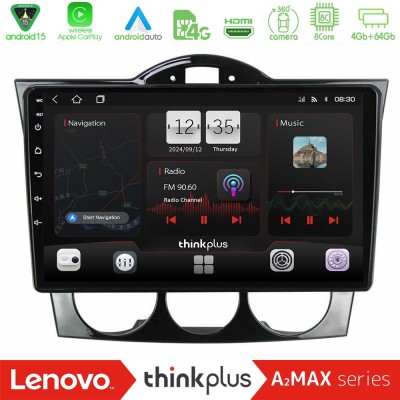 Lenovo Thinkplus A2MAX Series 8Core Android15 4+64GB Mazda RX8 2003-2008 Navigation Multimedia Tablet 9"